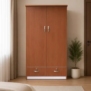 Tủ nhựa quần áo 2 cánh vân gỗ Chin Huei HĐ – TA05