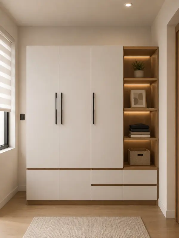 Tủ nhựa quần áo 3 cánh 1 kệ Chin Huei Plus HĐ - TC09