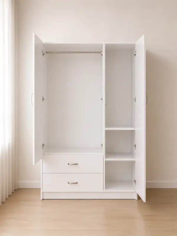 Tủ nhựa quần áo 3 cánh trắng Chin Huei Plus HĐ - TC04