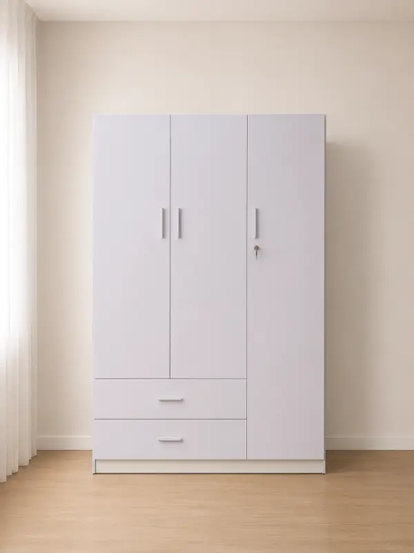 Tủ nhựa quần áo 3 cánh trắng Chin Huei Plus HĐ - TC04