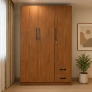 Tủ nhựa quần áo 3 cánh vân gỗ Chin Huei Plus HĐ - TC07