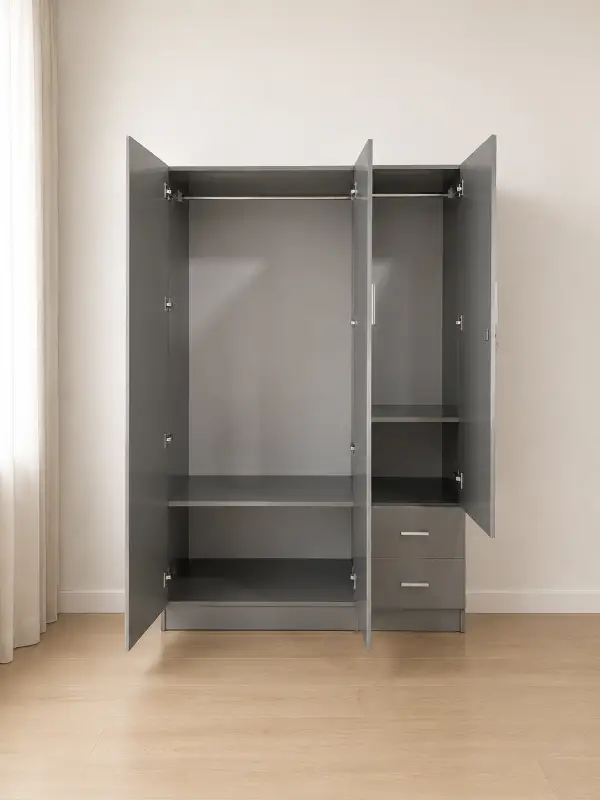 Tủ nhựa quần áo 3 cánh xám Chin Huei Plus HĐ - TC03