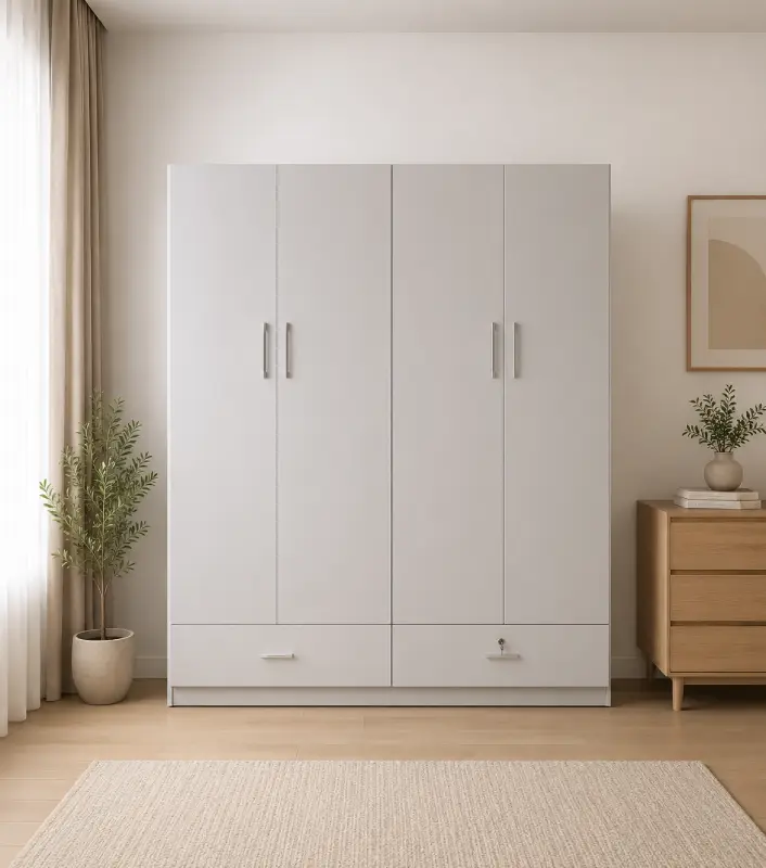 Tủ nhựa quần áo 4 cánh Chin Huei HĐ – TA45