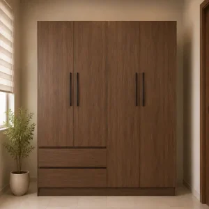 Tủ nhựa quần áo 4 cánh nâu Chin Huei Plus HĐ - TC10