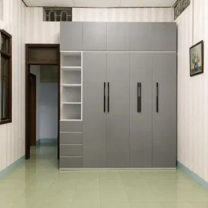 Tủ nhựa quần áo 5 cánh ghi xám thời thượng Chin Huei HĐ – TA77