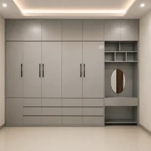 Tủ nhựa quần áo 5 cánh phối bàn trang điểm Chin Huei HĐ – TA79