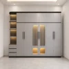 Tủ nhựa quần áo Chin Huei 6 cánh nghệ thuật HĐ - TA100