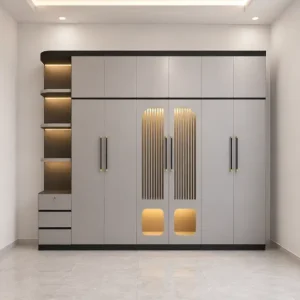 Tủ nhựa quần áo Chin Huei 6 cánh nghệ thuật HĐ - TA100