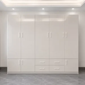 Tủ nhựa quần áo Chin Huei 6 cánh trắng HĐ - TA92