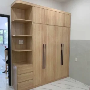 Tủ nhựa quần áo Vincoplast 4 cánh vân gỗ HĐ - TAV15