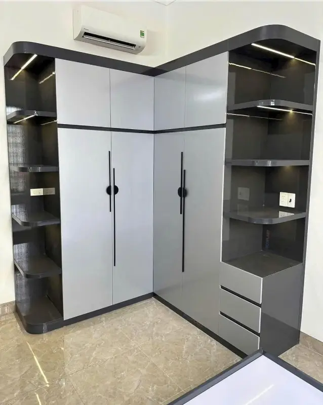 Tủ nhựa quần áo Vincoplast chữ L độc đáo HĐ - TAV08