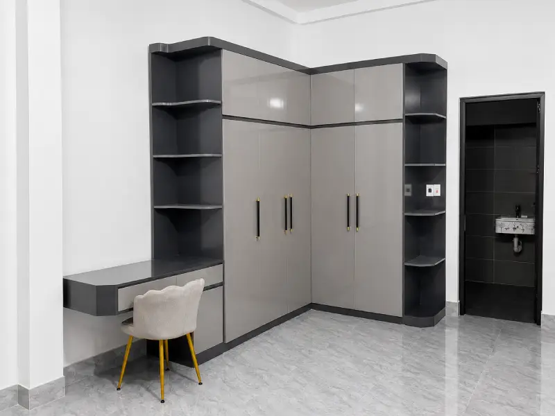 Tủ nhựa quần áo Vincoplast kết hợp bàn trang điểm HĐ - TAV19