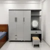 Tủ nhựa quần áo Zukoplast 3 cánh kèm bàn trang điểm HĐ - TAZ04