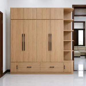 Tủ quần áo 4 cánh nhựa Chin Huei vân gỗ HĐ - TA57