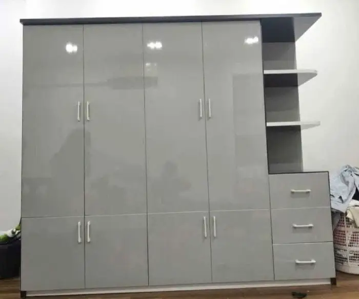 Tủ quần áo nhựa 4 cánh 3 ngăn kéo Đài Loan Chin Huei HĐ–TA410