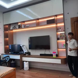 Kệ tivi treo tường nhựa Ecoplast cao cấp HĐ-KTE18