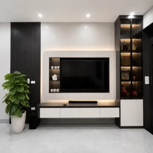 Kệ tivi treo tường nhựa Ecoplast cao cấp HĐ-KTE18