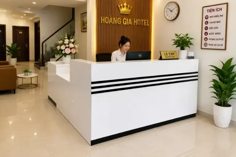 Quầy lễ tân khách sạn nhựa Đài Loan Chin Huei HĐ-QLT04