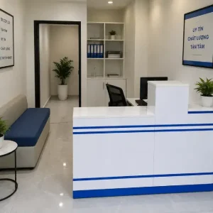 Quầy lễ tân nhỏ gọn nhựa Đài Loan HĐ-QLT03