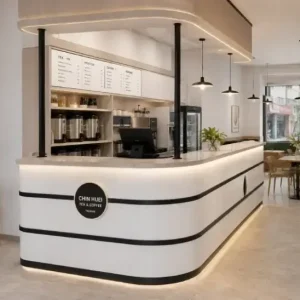 Quầy lễ tân quán cafe nhựa Ecoplast HĐ-QLT11