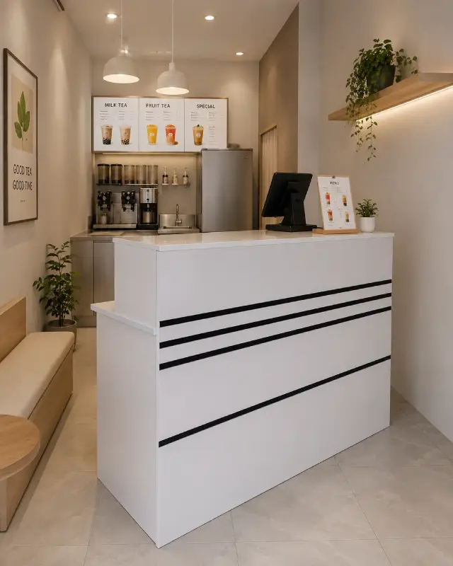 Quầy pha chế cafe bằng nhựa Đài Loan HĐ-QPC05