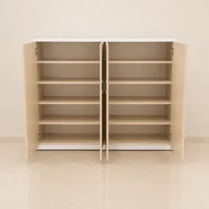 Tủ giày 4 cánh vân gỗ nhựa Chin Huei HĐ-TGC07