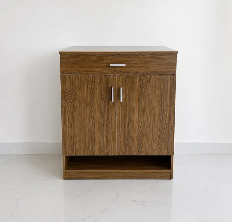Tủ giày nhựa Ecoplast vân gỗ Óc Chó HĐ-TGE08