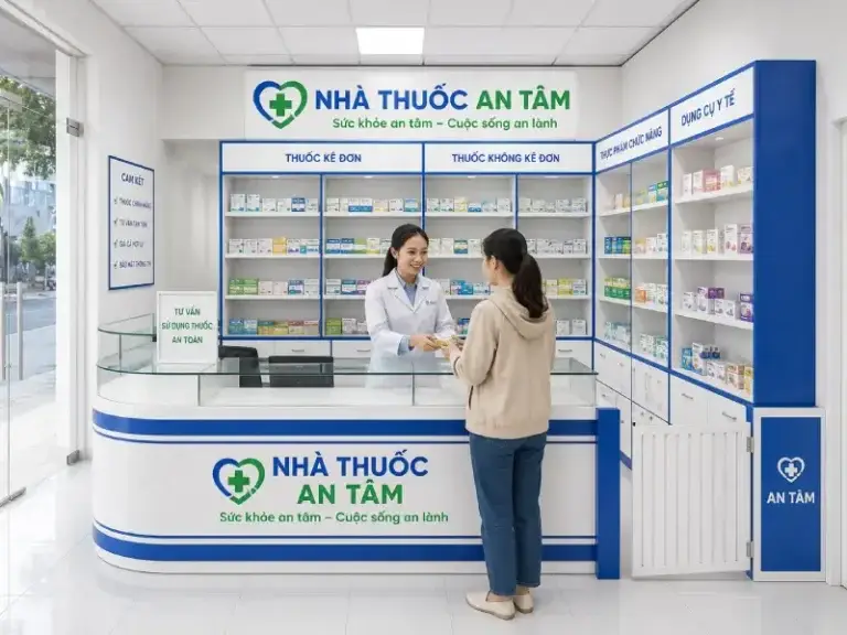 Tủ quầy thuốc Tây nhựa PVC HĐ-TTĐ04