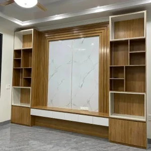 Vách kệ tivi giả gỗ nhựa Zukoplast HĐ-KTZ03