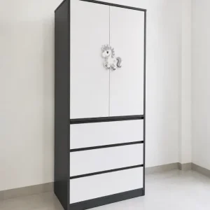 Tủ đựng quần áo trẻ em bằng nhựa Ecoplast 2 cánh 3 tầng HĐ-TEE09
