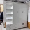 Tủ nhựa quần áo 3 cánh 1 kệ nhựa Đài Loan Chin Huei HĐ-TACH37