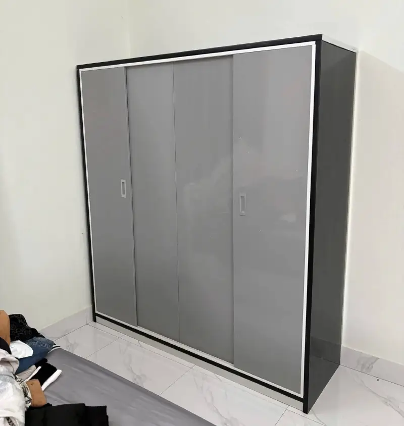 Tủ nhựa quần áo Ecoplast 4 cánh lùa thấp HĐ-TAEC07