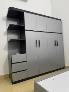 Tủ nhựa quần áo Ecoplast 4 cánh mở 1 kệ kịch trần HĐ-TAEC05