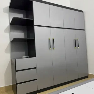 Tủ nhựa quần áo Ecoplast 4 cánh mở 1 kệ kịch trần HĐ-TAEC05