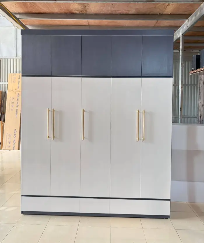 Tủ nhựa quần áo Ecoplast 5 cánh mở kịch trần HĐ-TAEC08