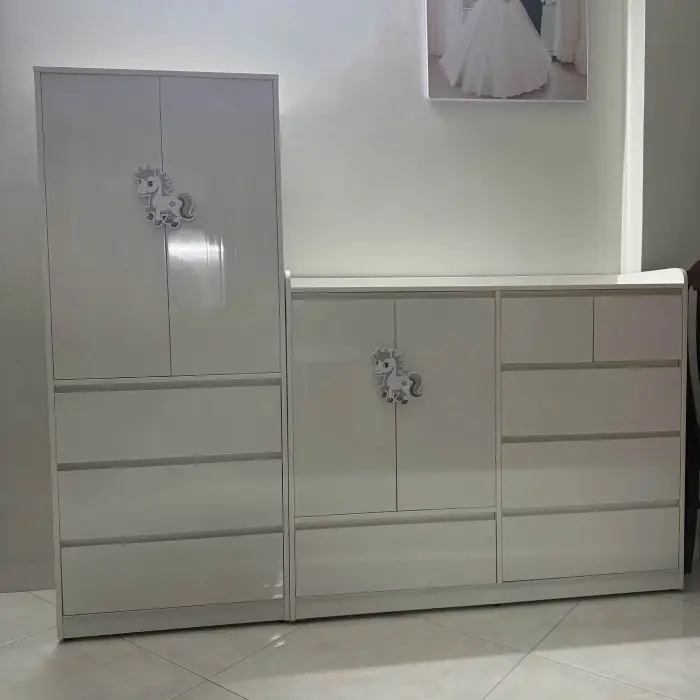 Tủ nhựa quần áo cho bé 2 khối Đài Loan Chin Huei HĐ-TE03