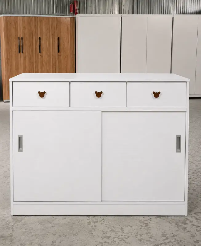 Tủ quần áo trẻ em 2 cánh lùa 3 ngăn kéo nhựa Zukoplast HĐ-TEZ09